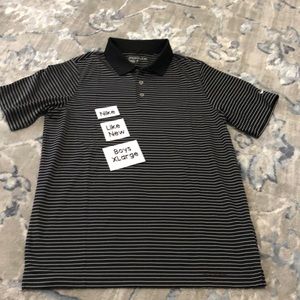 Nike golf boys XL. Black with white stripes